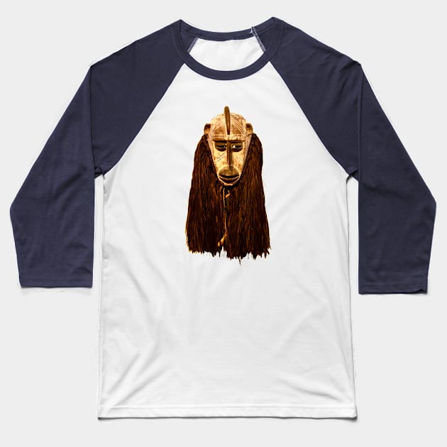 Mask African Baseball T-Shirt by Wolf Art / Swiss Artwork Photography